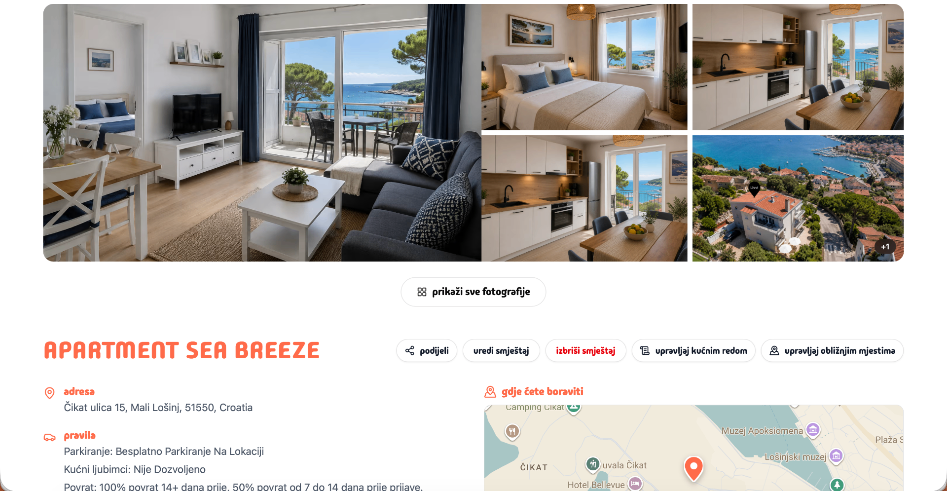 Livvi detalji smještaja s galerijom fotografija i lokacijom